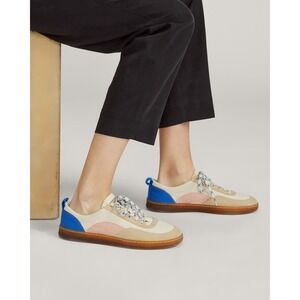 Everlane Cream and Blue Sneakers